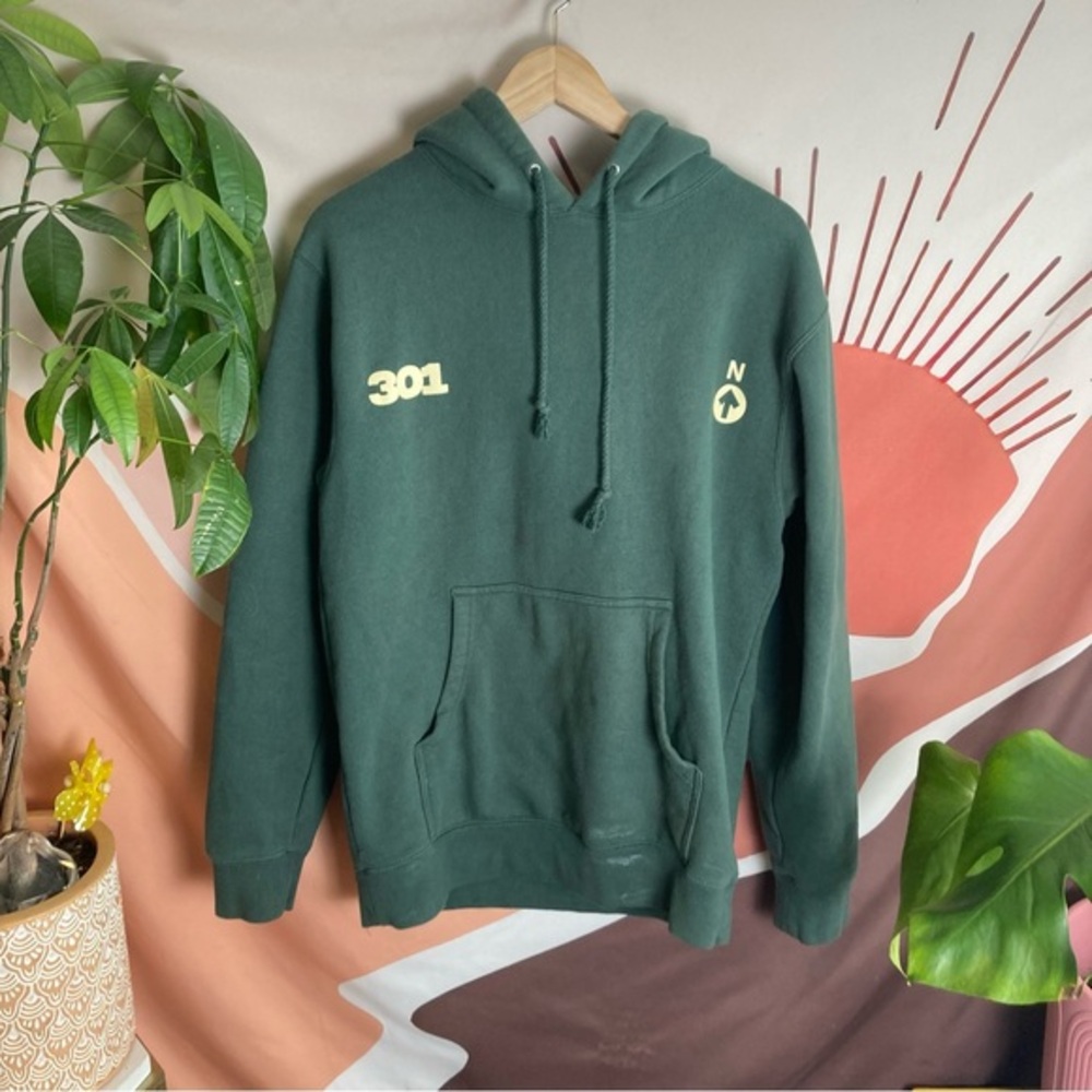 Logic‎ College Park Independent Rap Graphic Green Hoodie Sweatshirt Mens Small
